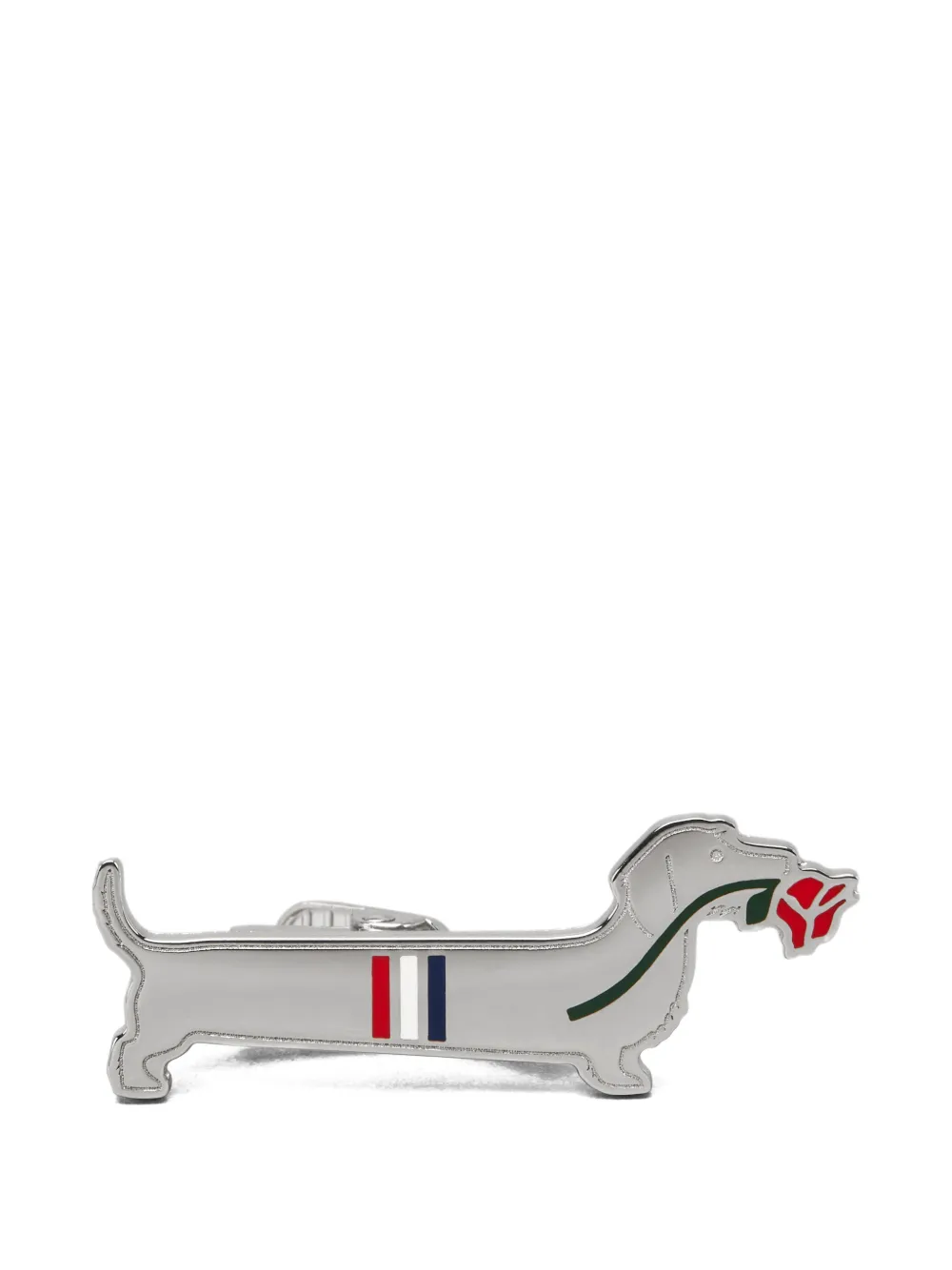 Thom Browne Hector limousine tie bar - Argento