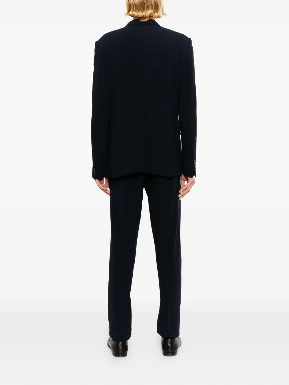Zegna Pak met enkele rij knopen Blauw