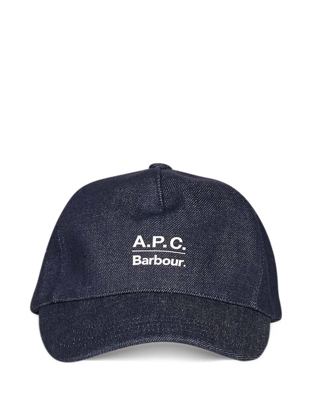 Barbour x A.P.C logo-print baseball cap Blauw