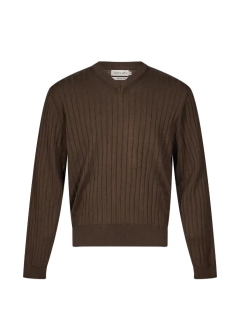 Another Aspect ribbed-knit V-neck sweater