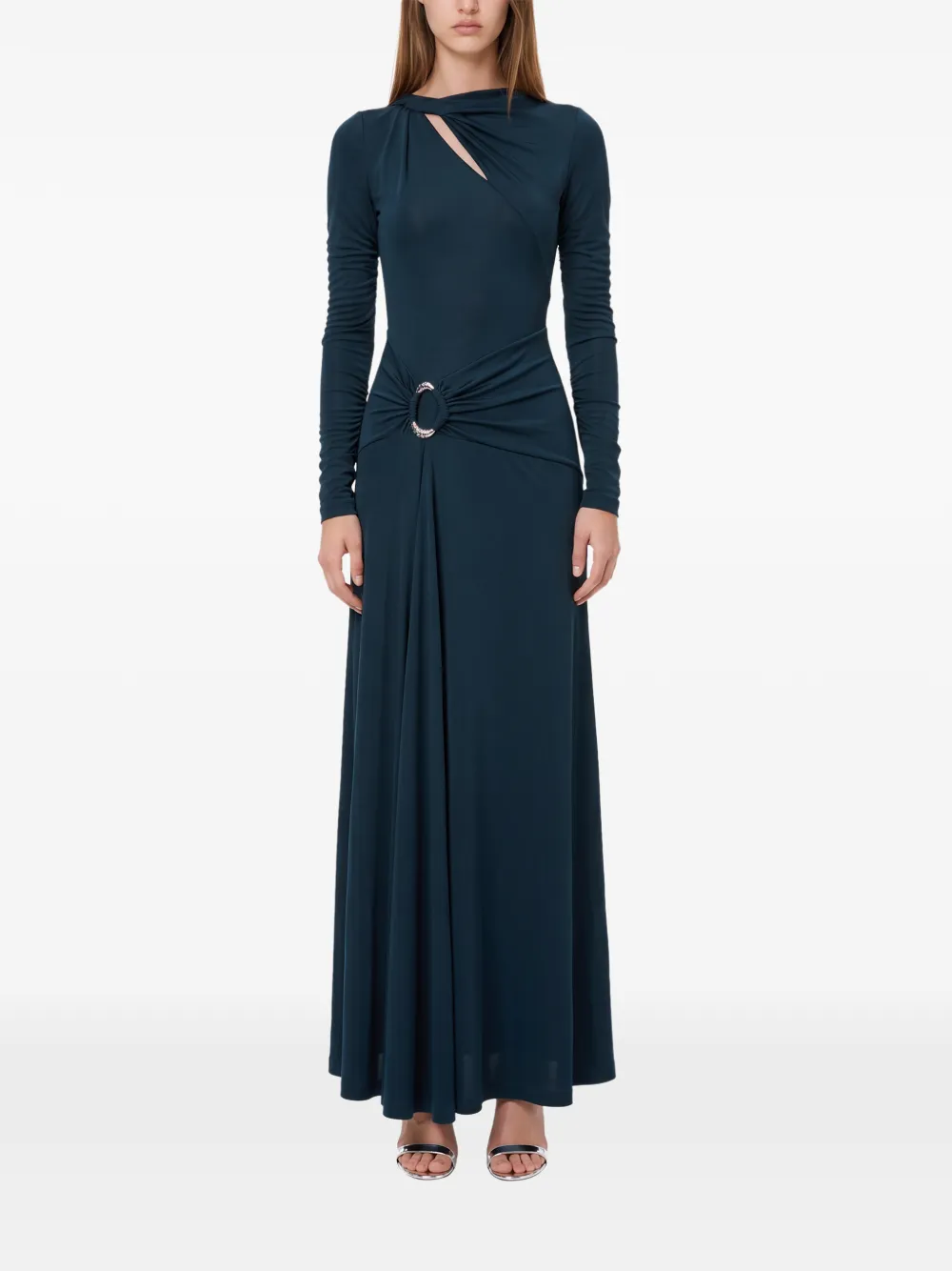 Rebecca Vallance Kiana long-sleeve maxi dress Blauw