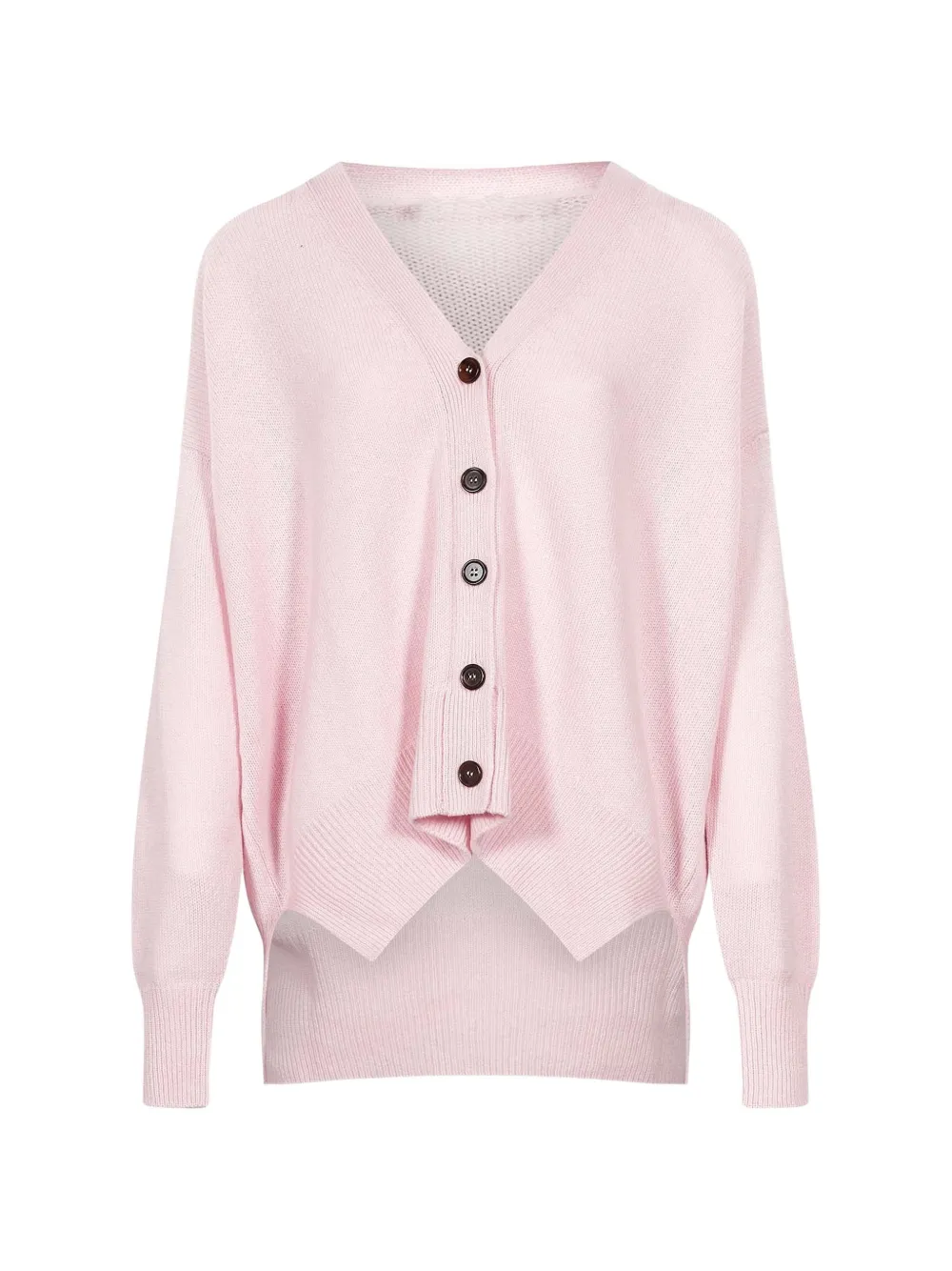 Jil Sander Cardigan mit V-Ausschnitt - Rosa
