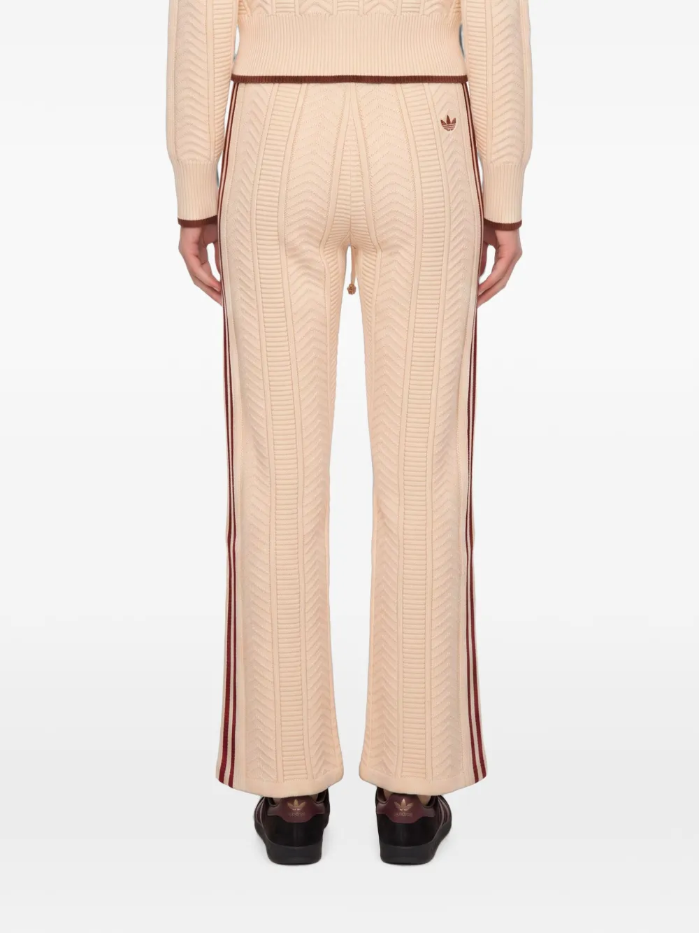 adidas SST trainingsbroek met wijde pijpen Beige