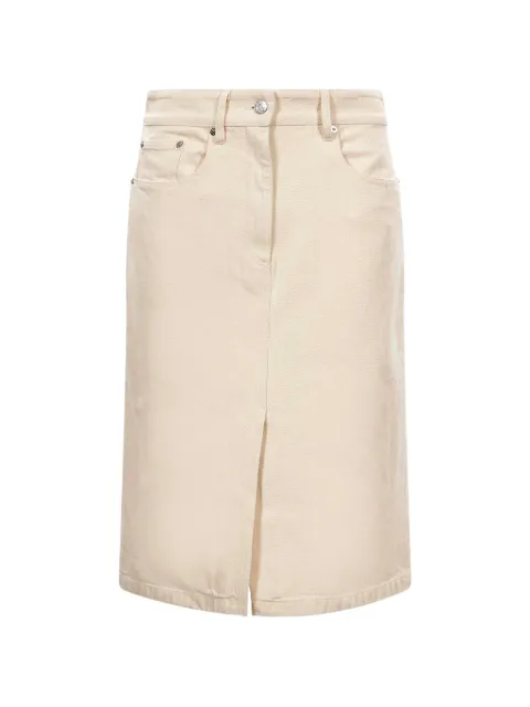 A.P.C. denim split skirt