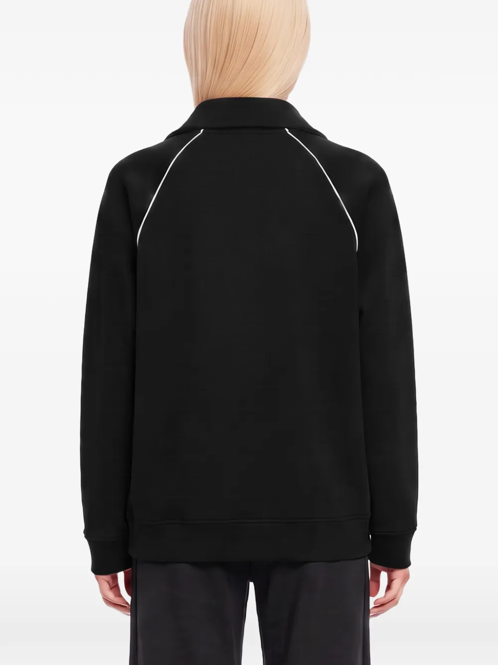 Weekend Max Mara Trui met halve rits en afwerking Zwart