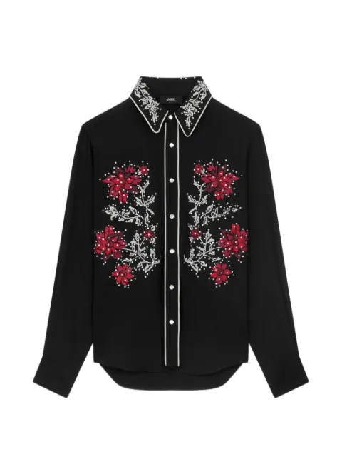 AMIRI embellished flowers long sleeve shirt