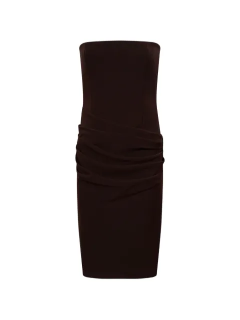 Alex Perry strapless draped mid-length dress