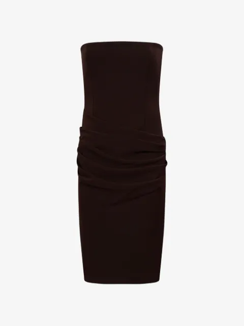 Alex Perry strapless draped mid-length dress