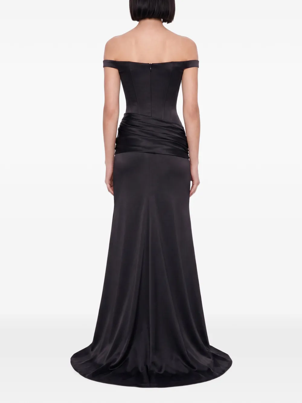 Alex Perry Off-shoulder Gown in Black, view 3
