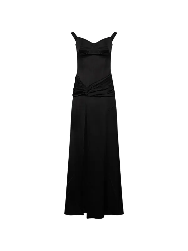 alex perry long black dress off-shoulder Gown | Category:GREEN BRIDESMAID DRESSES FITModel measurements Sleeveless Lace Crew Neck, Color:Red Corset/Black Skirt