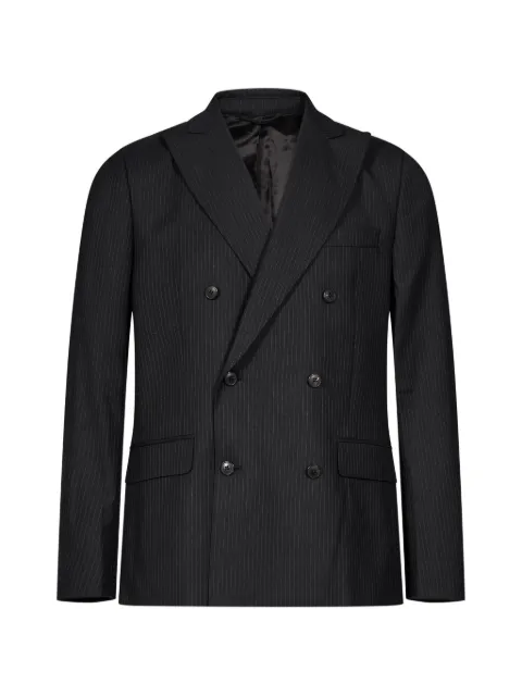 Another Aspect pinstriped double-breasted jacket