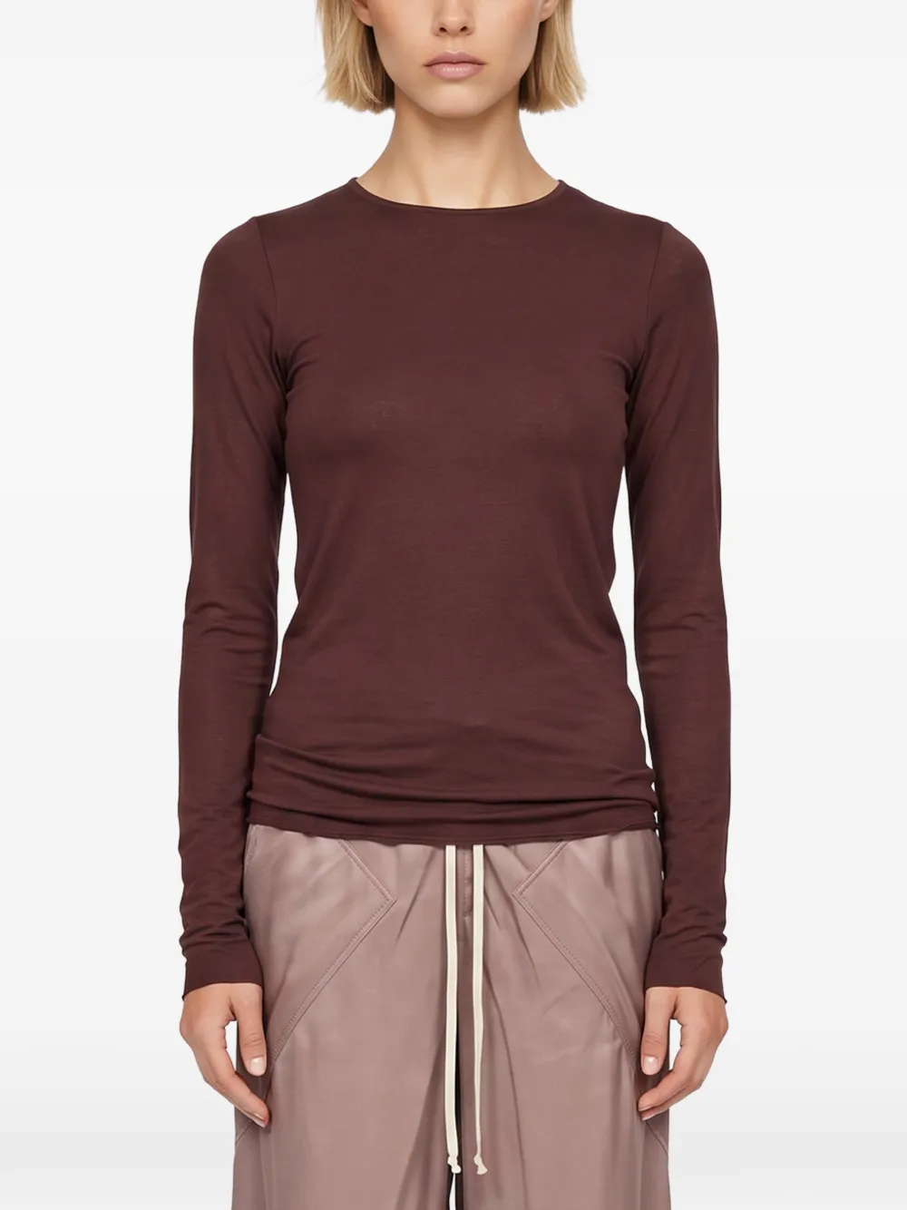 Rick Owens Lilies T-shirt met lange mouwen Rood