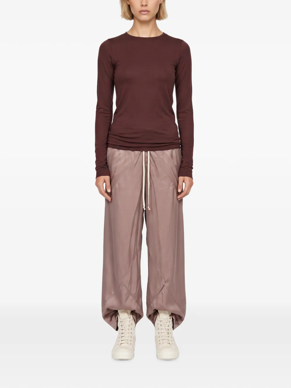 Rick Owens Lilies T-shirt met lange mouwen Rood