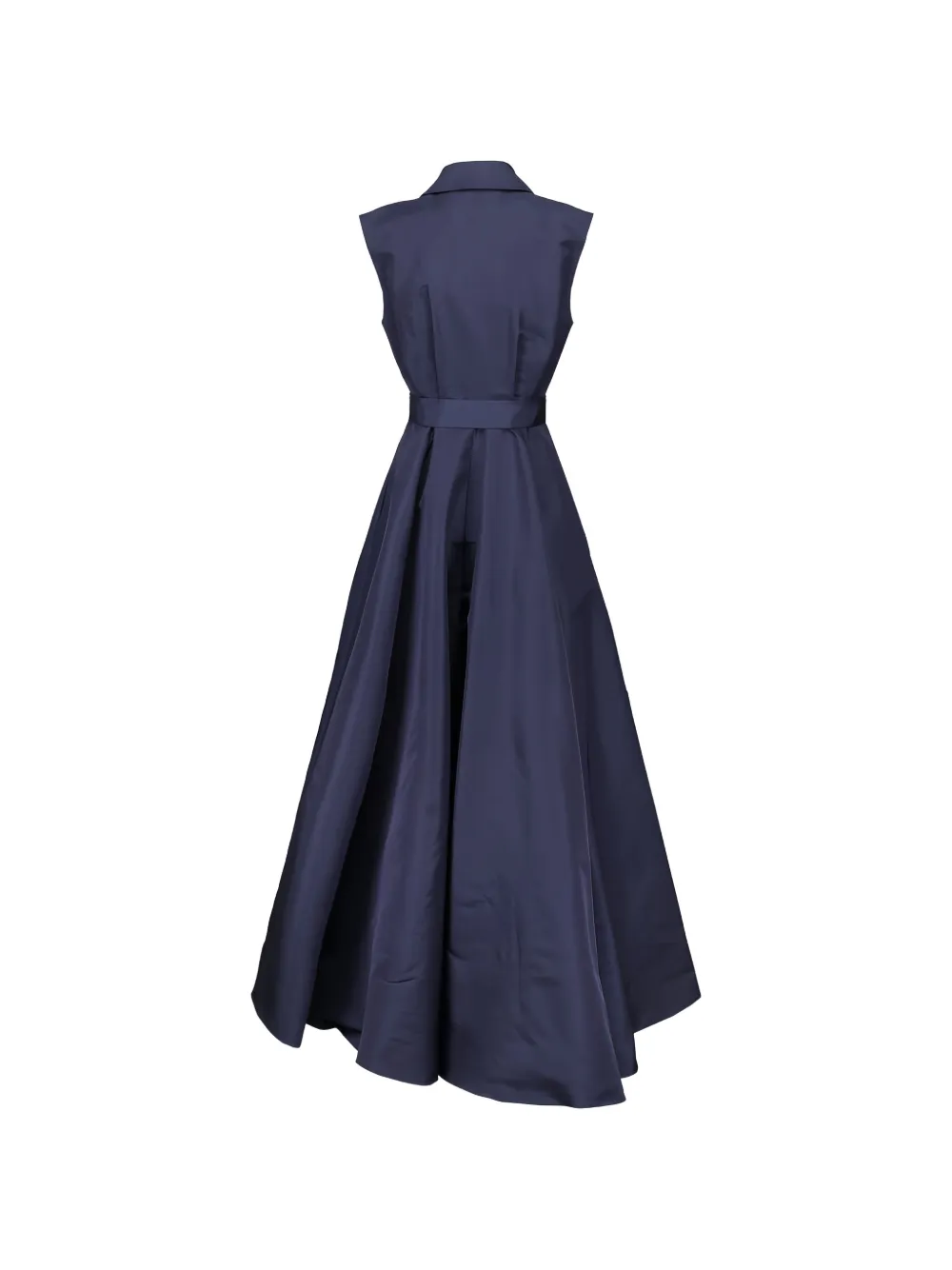 Carolina Herrera Mouwloze jurk met ceintuur Blauw