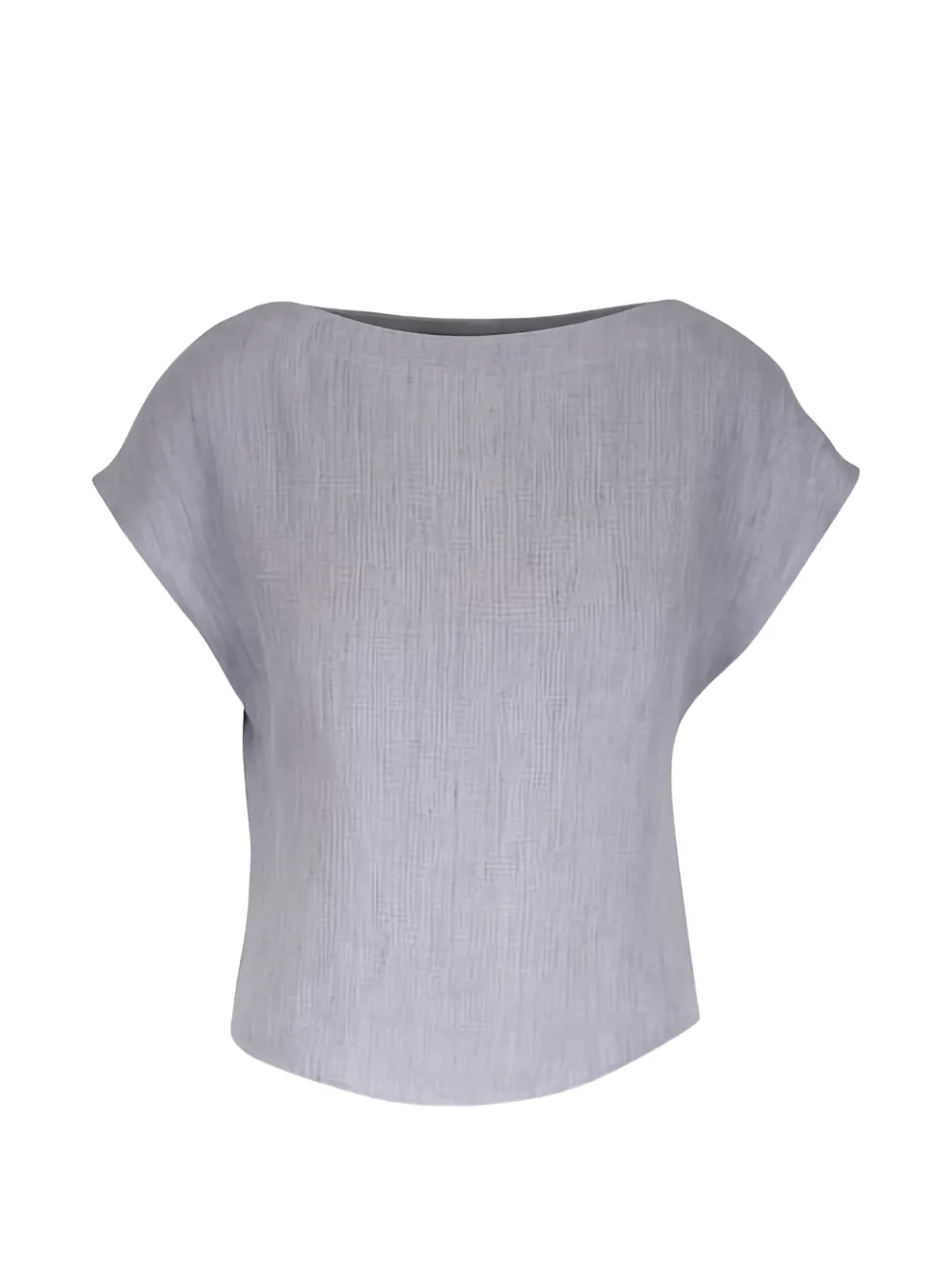 TWP Simple T boat-neck cap-sleeve top - Grigio