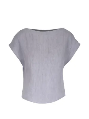 TWP boat-neck cap-sleeve Top | Grey | FARFETCH RO