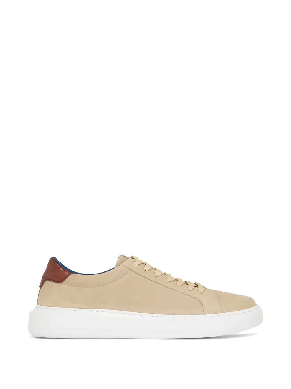 G. Brown Shoes Puff suede contrast-heel sneakers - Toni neutri