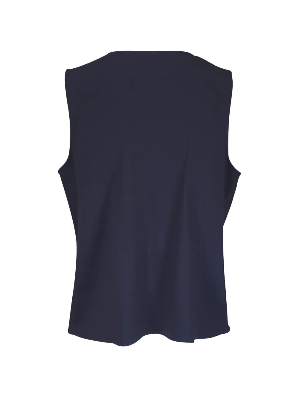 Peter Cohen Mouwloze blouse met gekerfde kraag Blauw