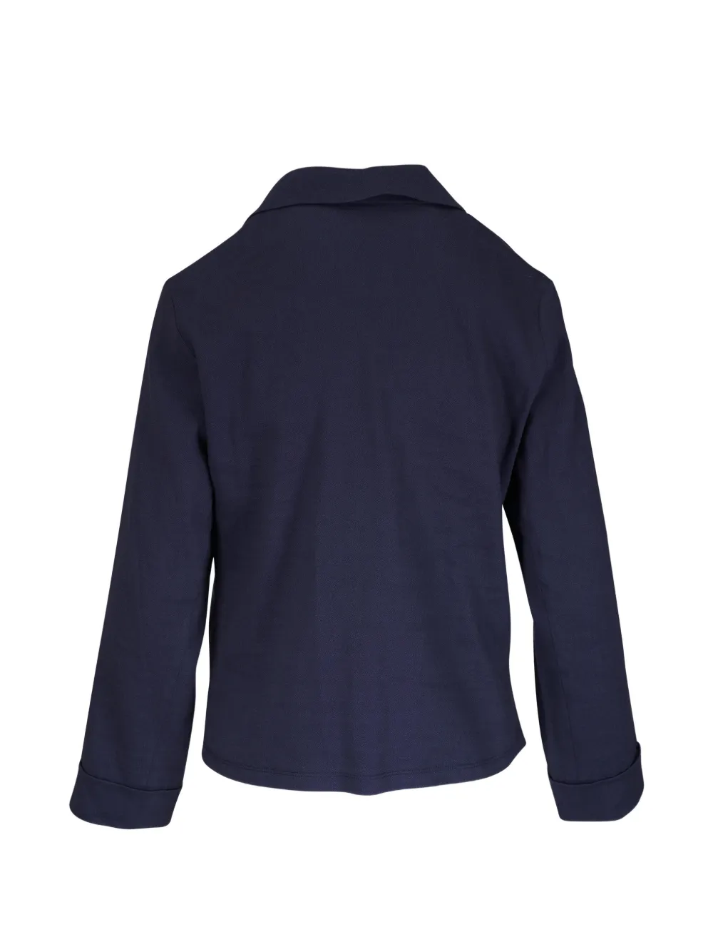 Peter Cohen Cate blouse met brede kraag en lange mouwen Blauw