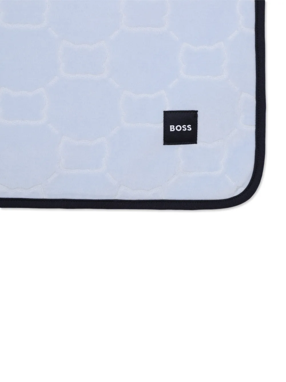BOSS Kidswear Deken met grafische print Blauw