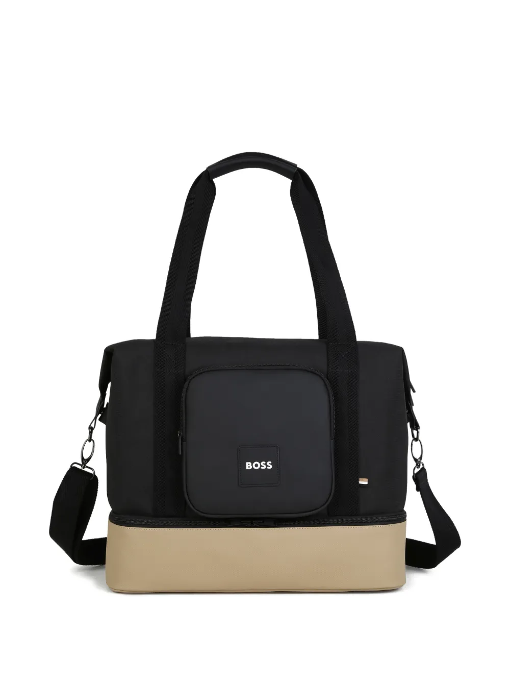 BOSS Kidswear Luiertas met logopatch Zwart
