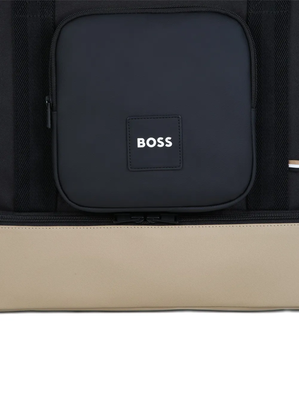 BOSS Kidswear Luiertas met logopatch Zwart