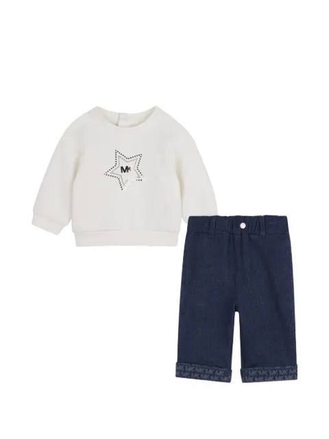 Michael Kors Kids logo-print star-motif trousers and sweatshirt