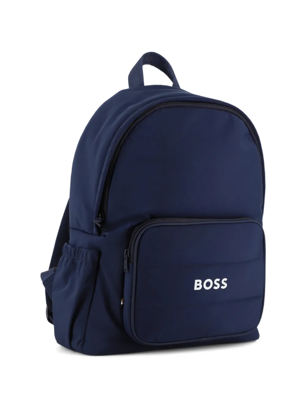 BOSS Kidswear Rugzak met logo-print en gewatteerd detail Blauw