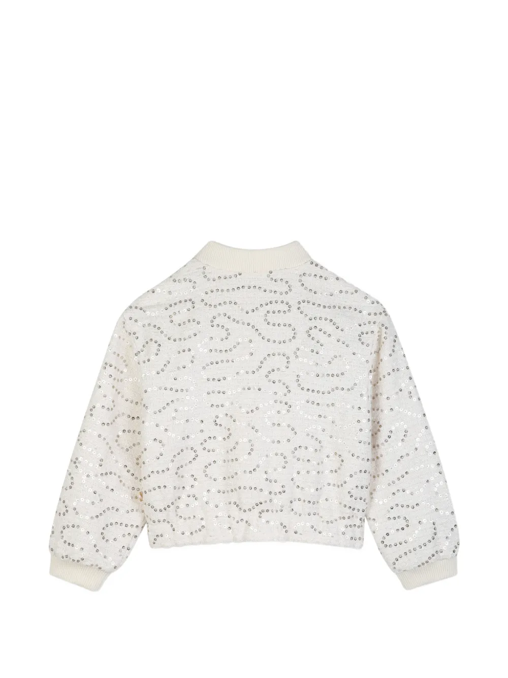 Billieblush Bomberjack met pailletten Wit