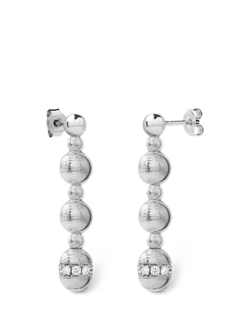 Officina Bernardi Empire S diamond earrings - Argento