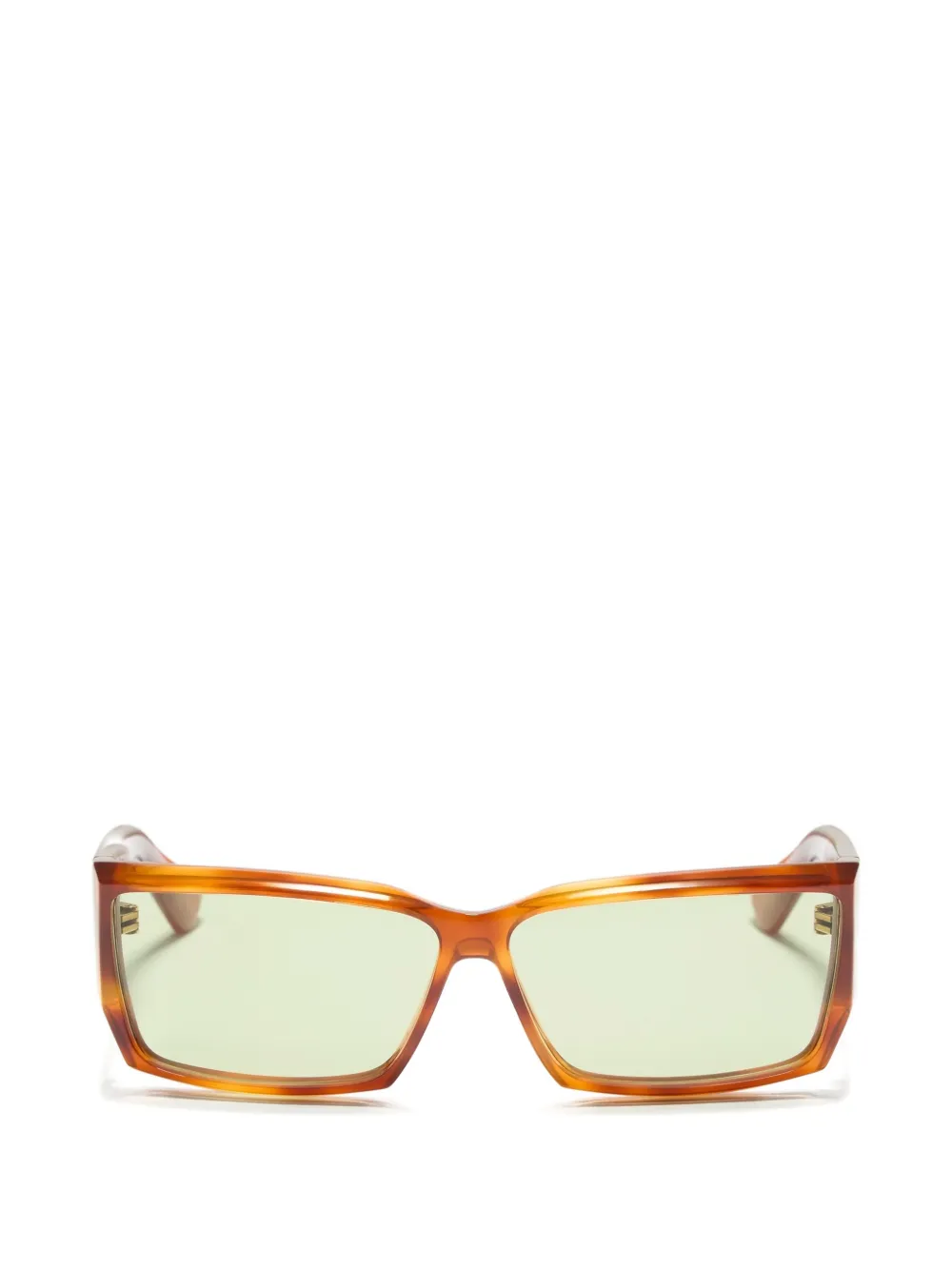 VALENTINO GARAVANI EYEWEAR Eckige Sonnenbrille mit VLogo-Signatur - Braun