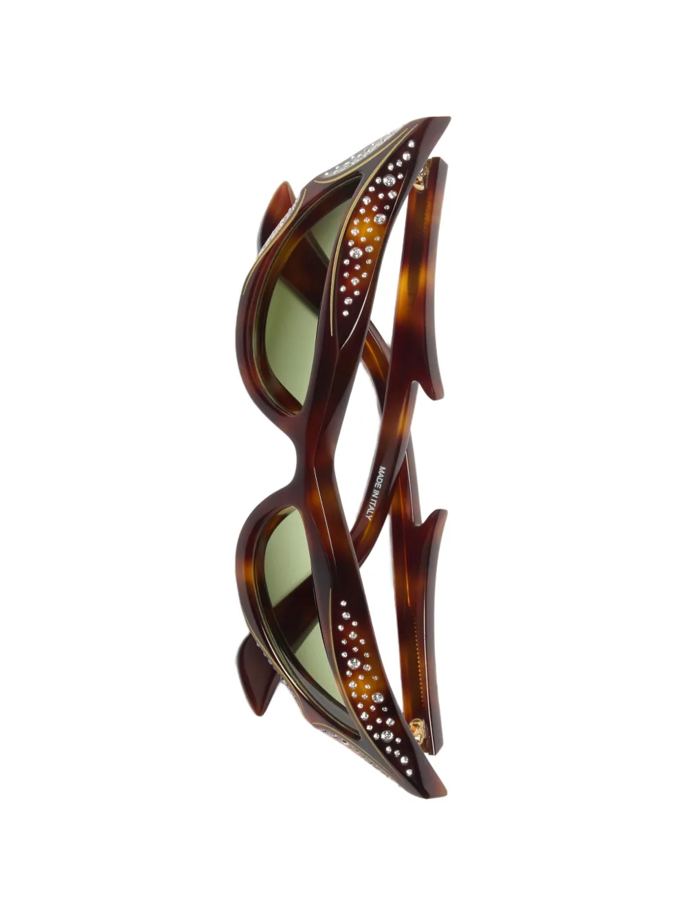 VALENTINO GARAVANI EYEWEAR VLogo Signature zonnebril met stras Bruin