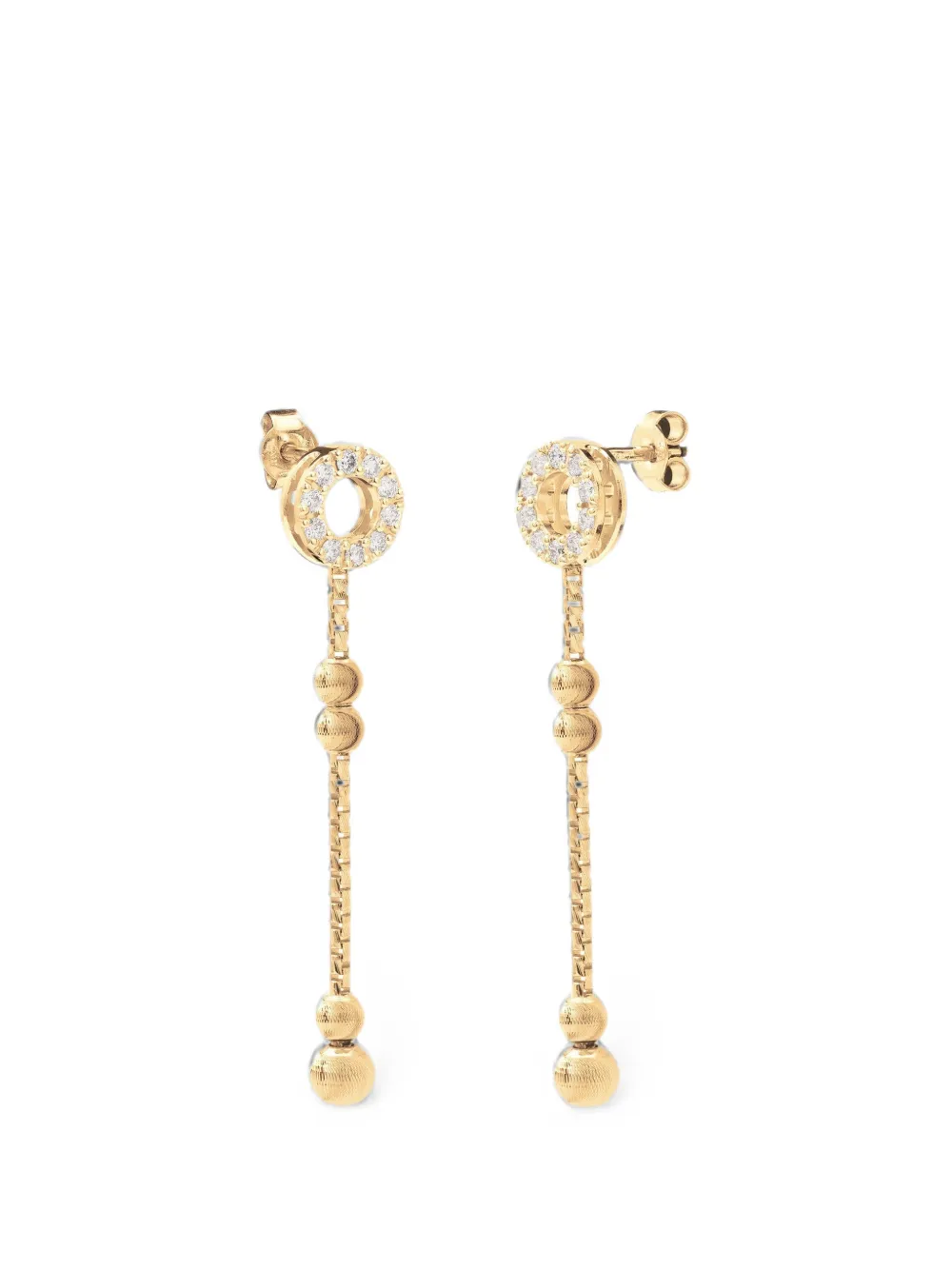 Officina Bernardi Empire S diamond drop earrings - Oro