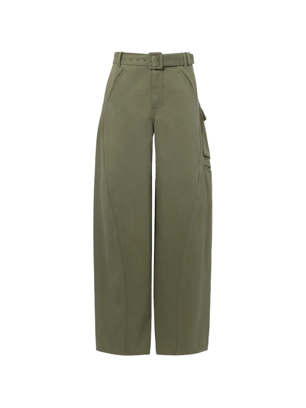 Self-Portrait belted cargo pants - Verde