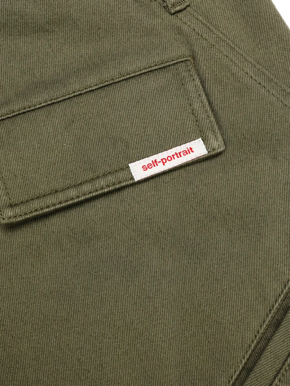 Self-Portrait ベルテッド カーゴパンツ | グリーン | FARFETCH JP