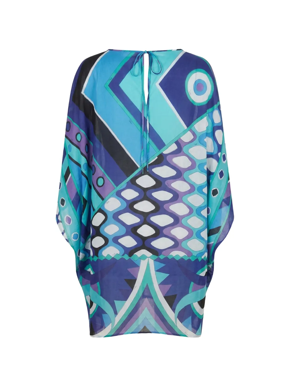 PUCCI Katoenen tuniek met Vivara-print Blauw