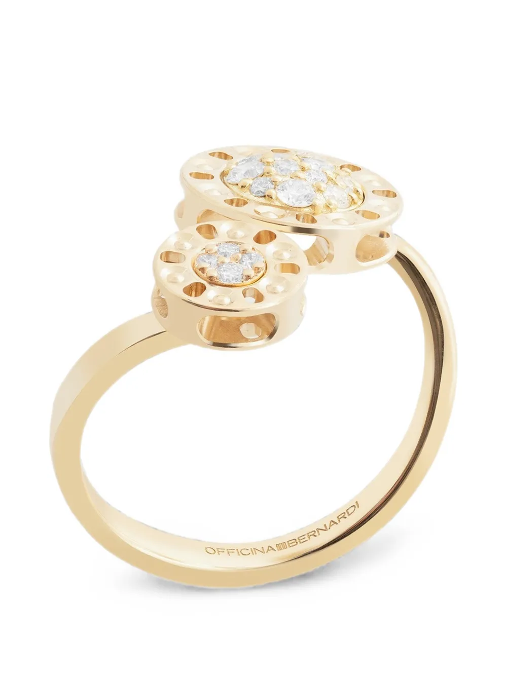 Officina Bernardi small Senzatempo Essence diamond ring - Oro