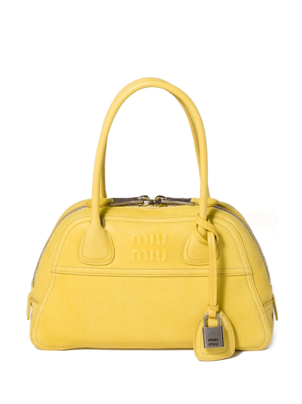 Miu Miu Vivant nappa leather bag - Giallo