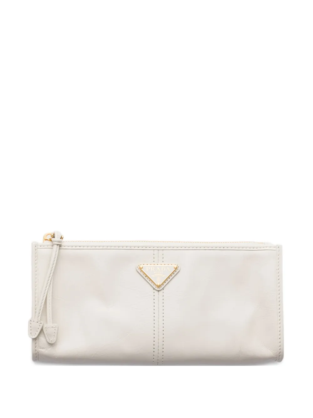 Prada leather pouch - White