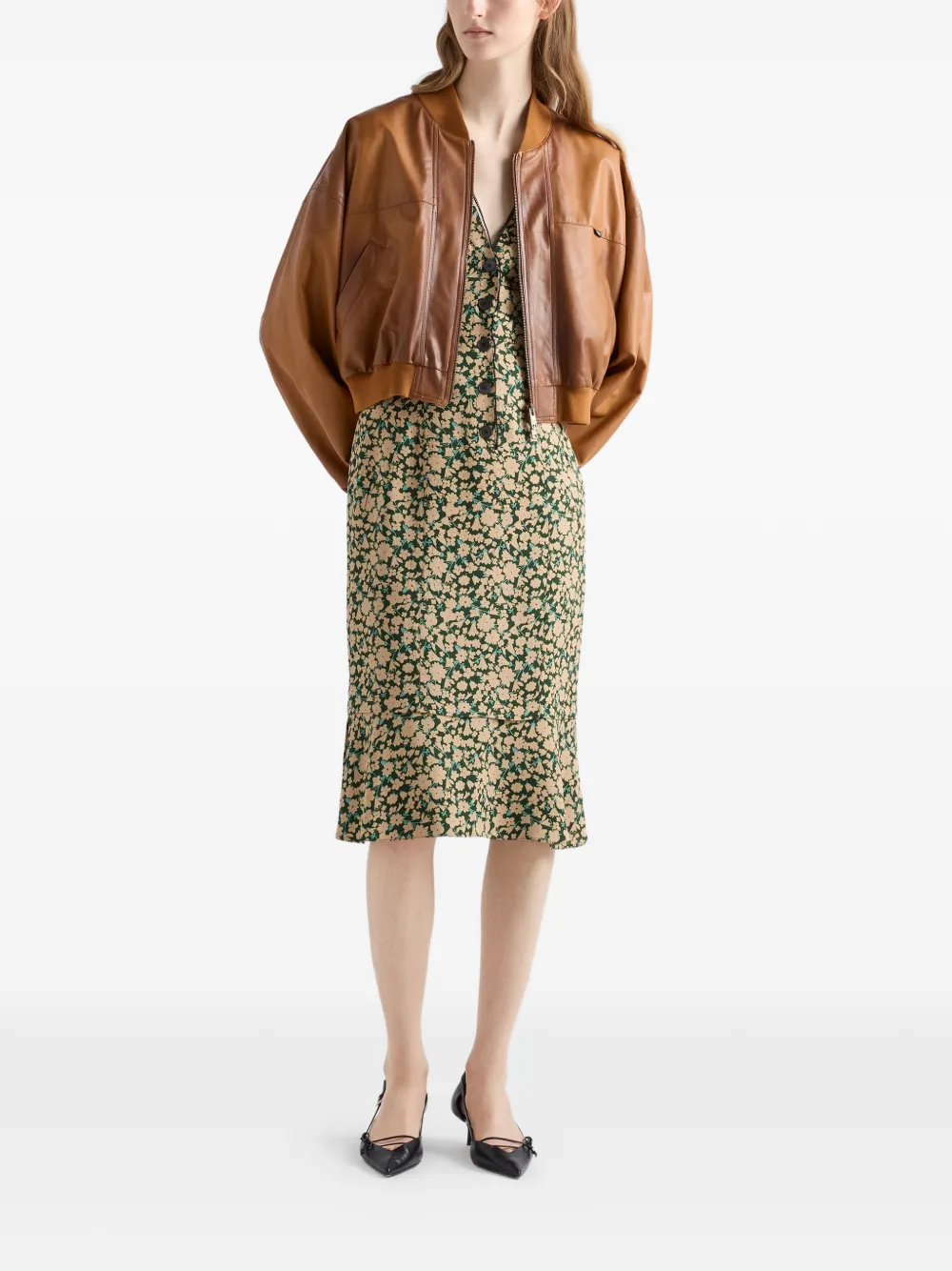  Prada Chaqueta Corta - Marrón 
