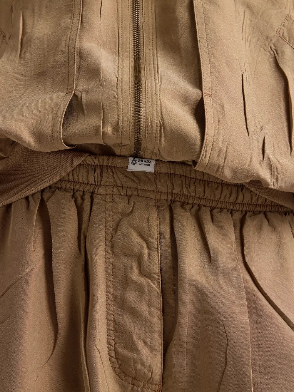 Prada Old zijden shorts Beige