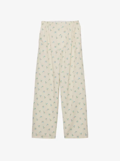 Prada pants con estampado floral