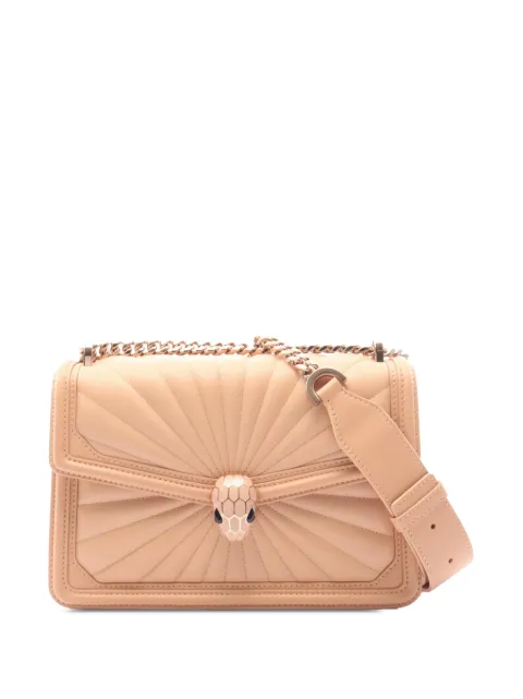 Bvlgari Pre-Owned 2010-2026 Quilted Smooth Calfskin Diamond Blast Serpenti Forever crossbody bag
