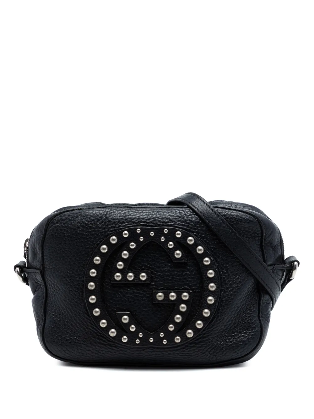 Gucci Pre-Owned 2016-2026 Studded Calfskin Soho Disco crossbody bag - Nero