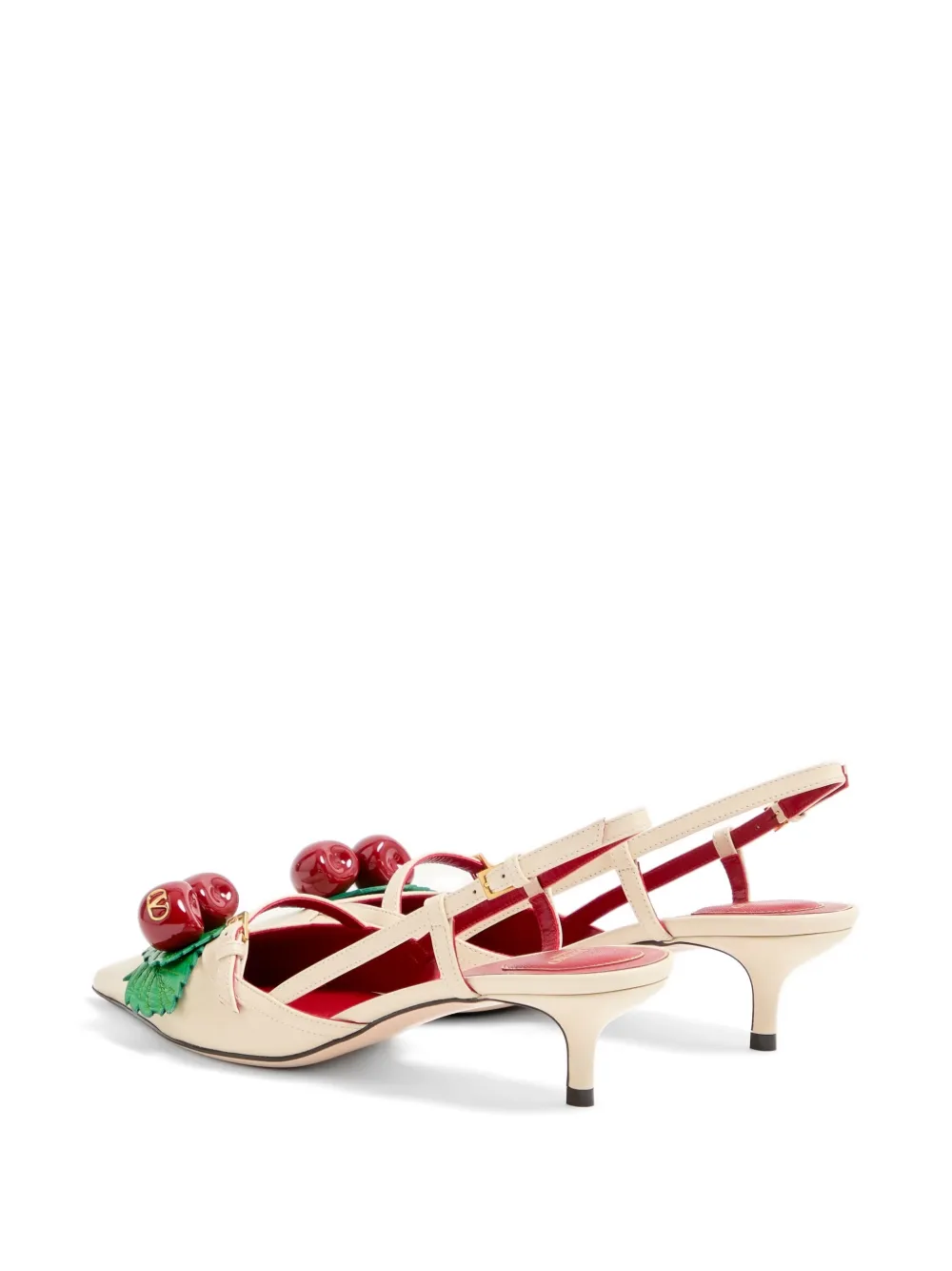 Valentino Garavani Cherrytic slingback pumps Beige