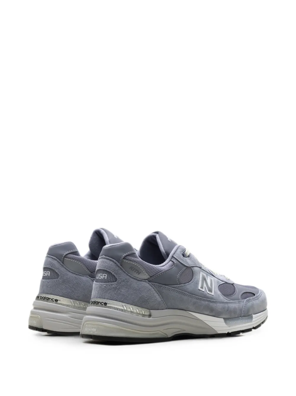 New Balance x Kith 992 lace-up sneakers Blauw