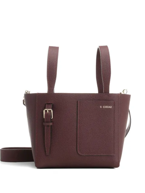 Valextra mini leather bucket bag