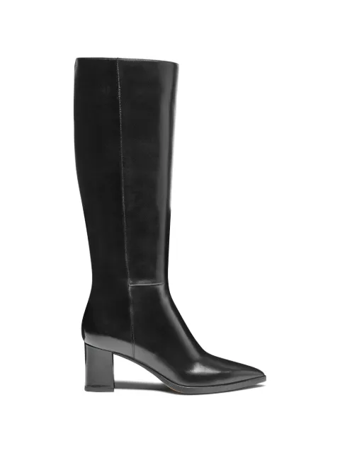 Santoni botas con puntera en punta y tacón cuadrado de 60mm