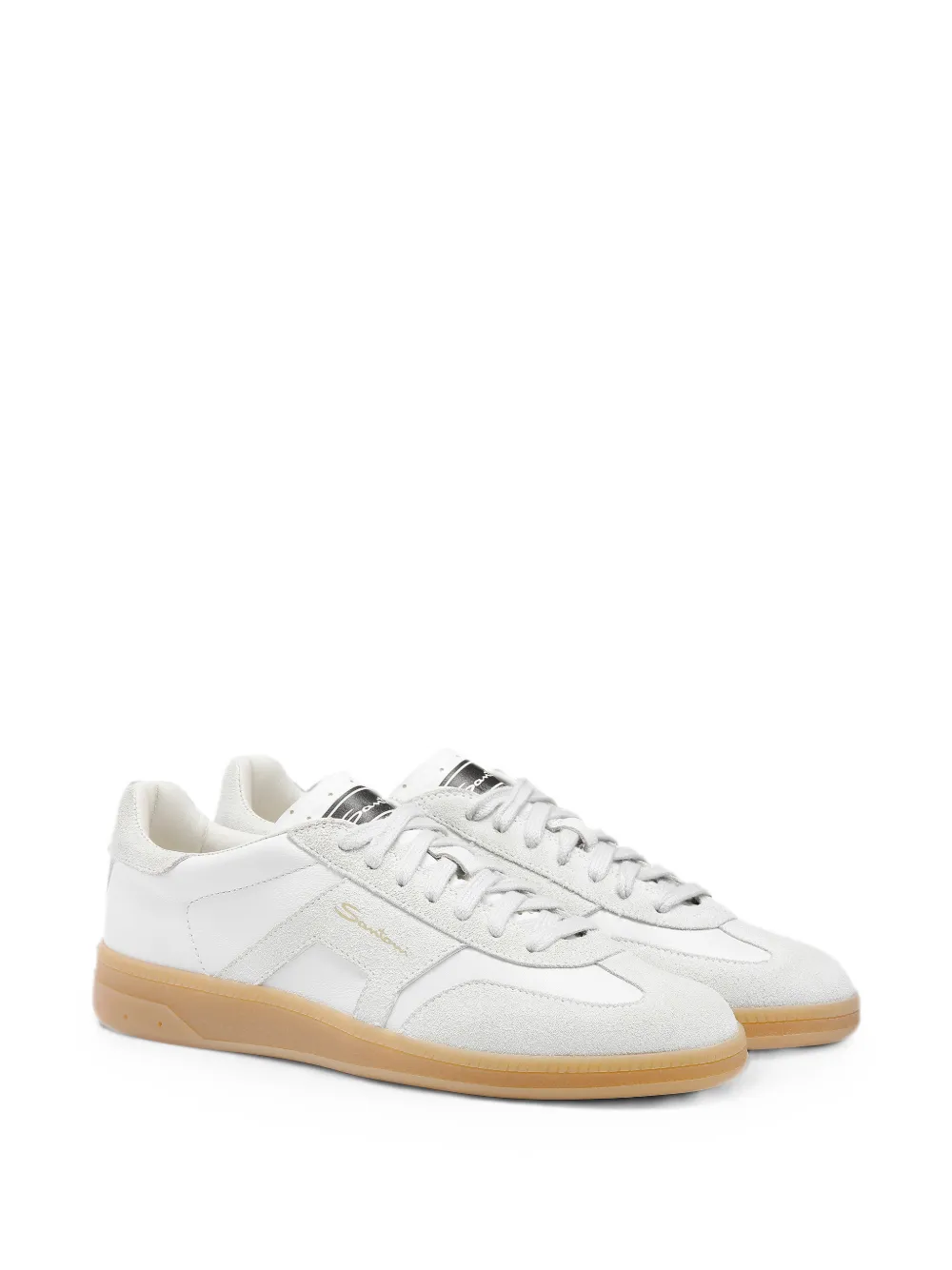 Santoni DBS Oly leren sneakers Wit