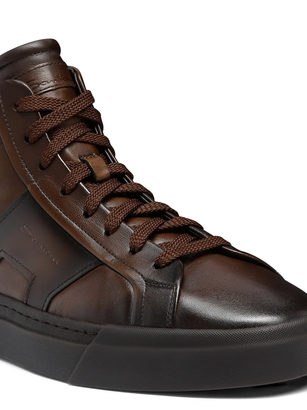 Santoni Loafers met dubbele gesp Bruin